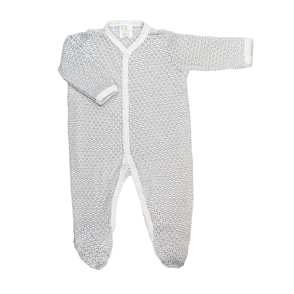 Paty Knit Solid Color Footie