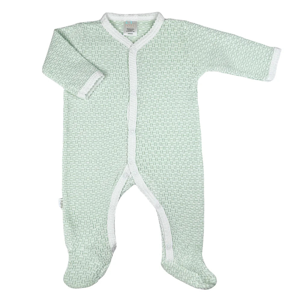 Paty Knit Solid Color Footie
