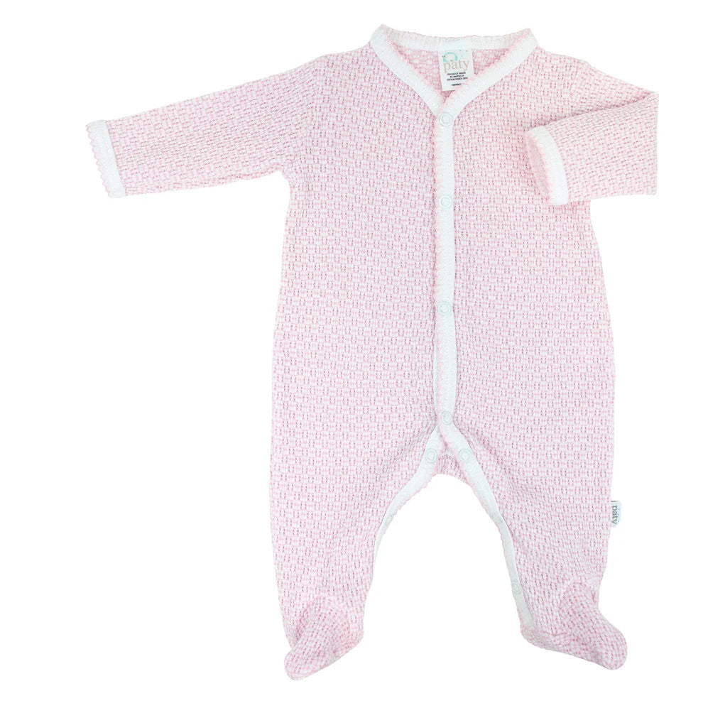 Paty Knit Solid Color Footie