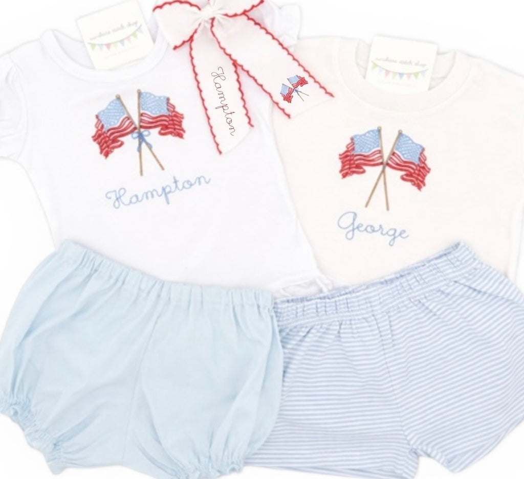 Patrotic Tee or Bubble - No Shorts