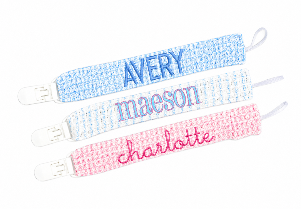 Paty Knit Pacifier Clip