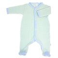 Paty Knit Solid Color Footie - Pima Trim