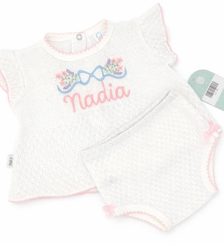 Paty Flutter Sleeve Diaper Set